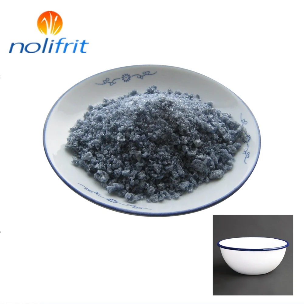 Powder enamel coating process cover coat enamel frit