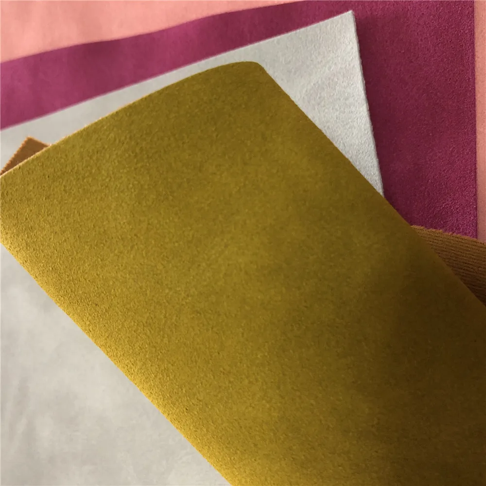 factory price artificial suede leather for making crafts