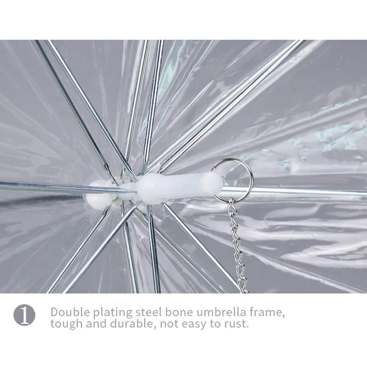 Hot sale pet umbrella custom cheap plastic rainproof walking dog umbrellas with leash for small dogs