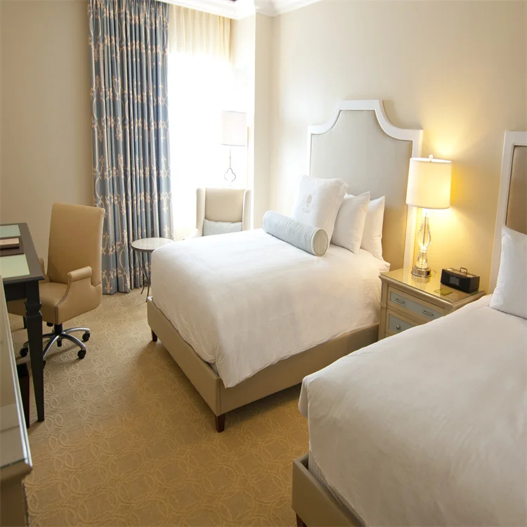 Создание для гостиничного eilan отель курорт Ближний Восток стиль белый дуб из цельного дерева набор постельного белья гостиницы