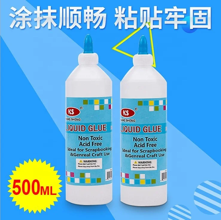 
500ml White Latex Anti-Pollution Stable Properties Water-Soluble Vinyl Acetate White Glue Slime Elmers Glue 
