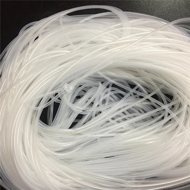 Small thin wall silicone rubber tubing/clear soft small diameter flexible silicone tube