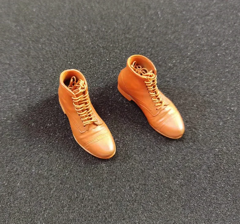 Personalized Realistic 1/6 Scale Figure Leather Shoes for 12 inch Male Action Figure