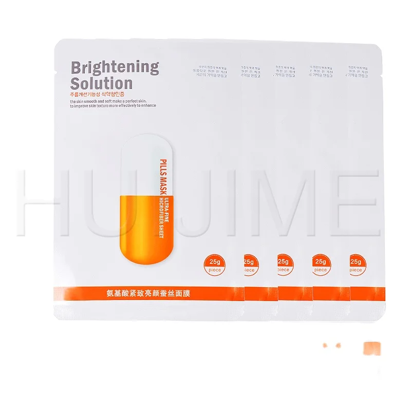 Amino acid firming and brightening silk ma-sk improve skin texture more effectively contain Vitamin C fragrance-free