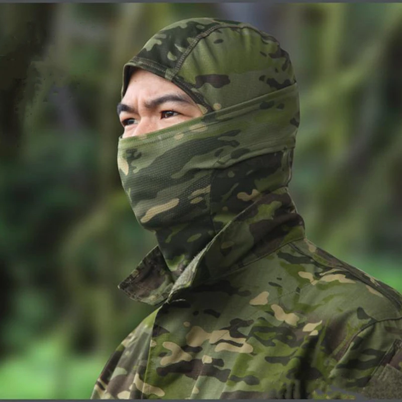  Прямая поставка Наружная камуфляжная вязаная Балаклава для мужчин и женщин велоспорта походов катания на