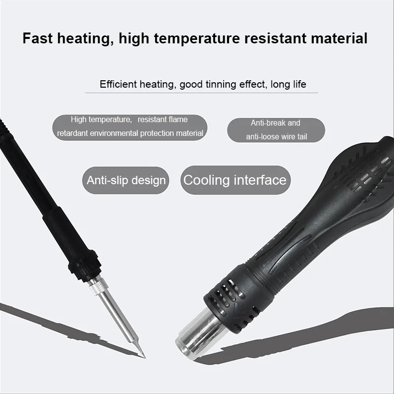 LW-881 Longwei High Power 650W Soldering Station Hot Air Heat Gun Welding Table Professional Solder Station Rework Station