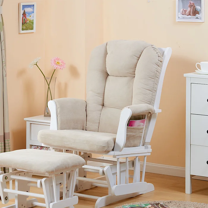 
Solid Hardwood Glider Rocking Baby Chair 