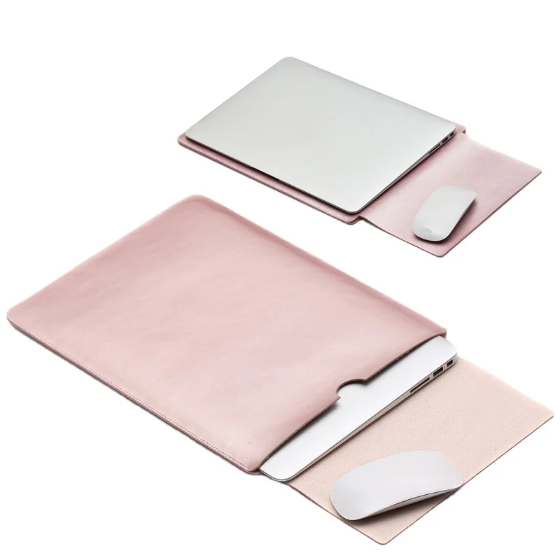 Wholesale Laptop Leather Bags Practical Waterproof Notebook Case For Macbook Air 13 Case Pro 11.6/12/15 Inch Laptop Sleeve Case