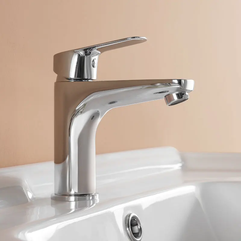 Bravat Single Handle Bathroom Ceramic Cartridge Hot And Cold Water Brass Wash Basin Tap Faucet Mixer