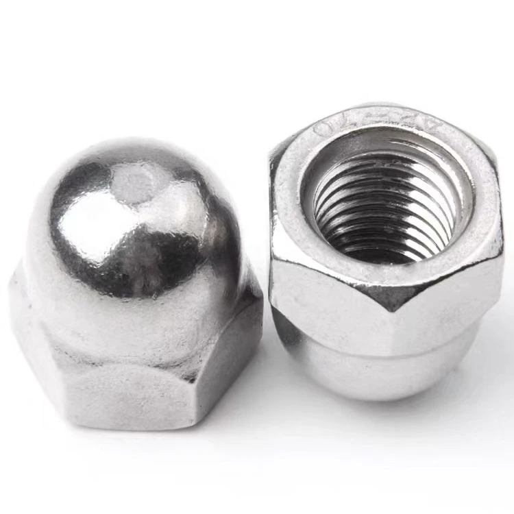 High Strength Carbon Steel Domed Cap Nut Round Head Protection Cap Nuts