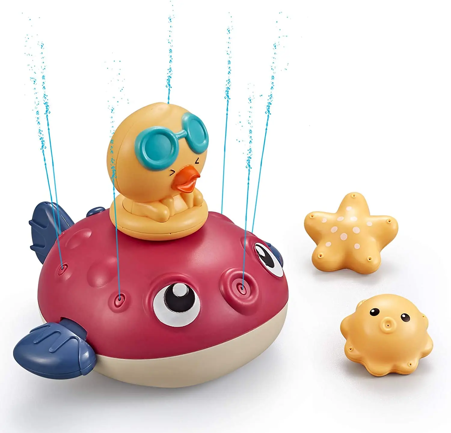 Cute Eco-friendly Baby Bathroom Game Toys Water Spray Plastic Bath Toys Kids Shower Toys