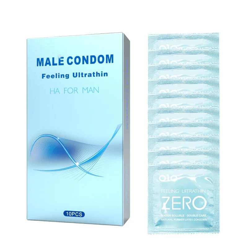OLO OEM Condom Manufacture China Latex Condom Suit with Good Quality for Sex Power 10 pcs Square Foil Packing