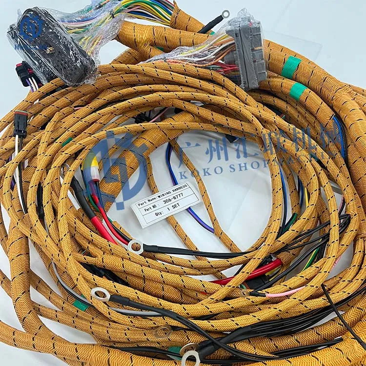 C6.4 C7 Excavator Parts Fuel Injector Nozzle 557-7627 306-8777 3068777 Engine Parts Injector Main Wire Harness for 320D 323D