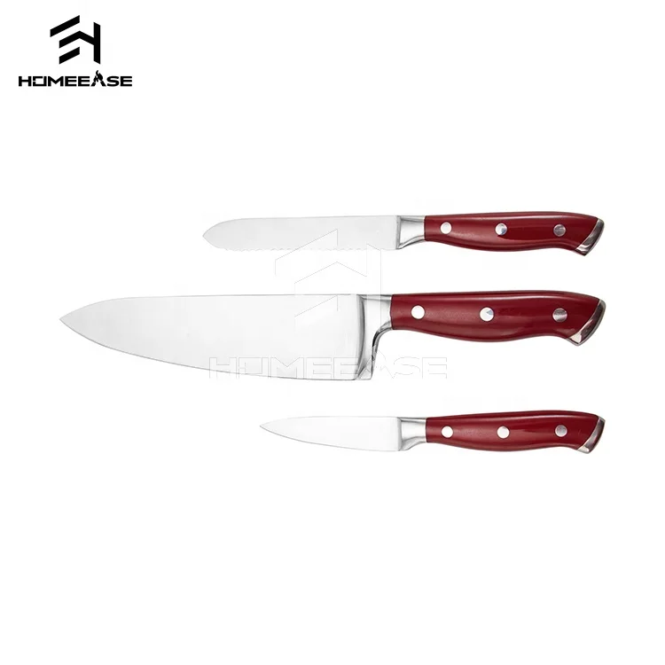 multifunctional stainless steel made food sharp sushi meat vegetables fruits chinese kitchen knife set with block