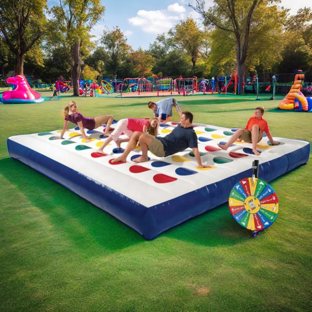 Factory prices fun interactive game blow up twister mattress inflatable twister for carnival events