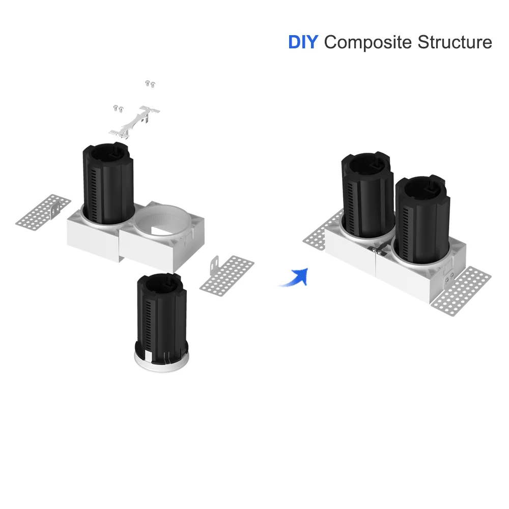 2024 New Easy Installation Cabinet Spotlight Modern Down Light 7W 12W 20W LED Ceiling Spot Light