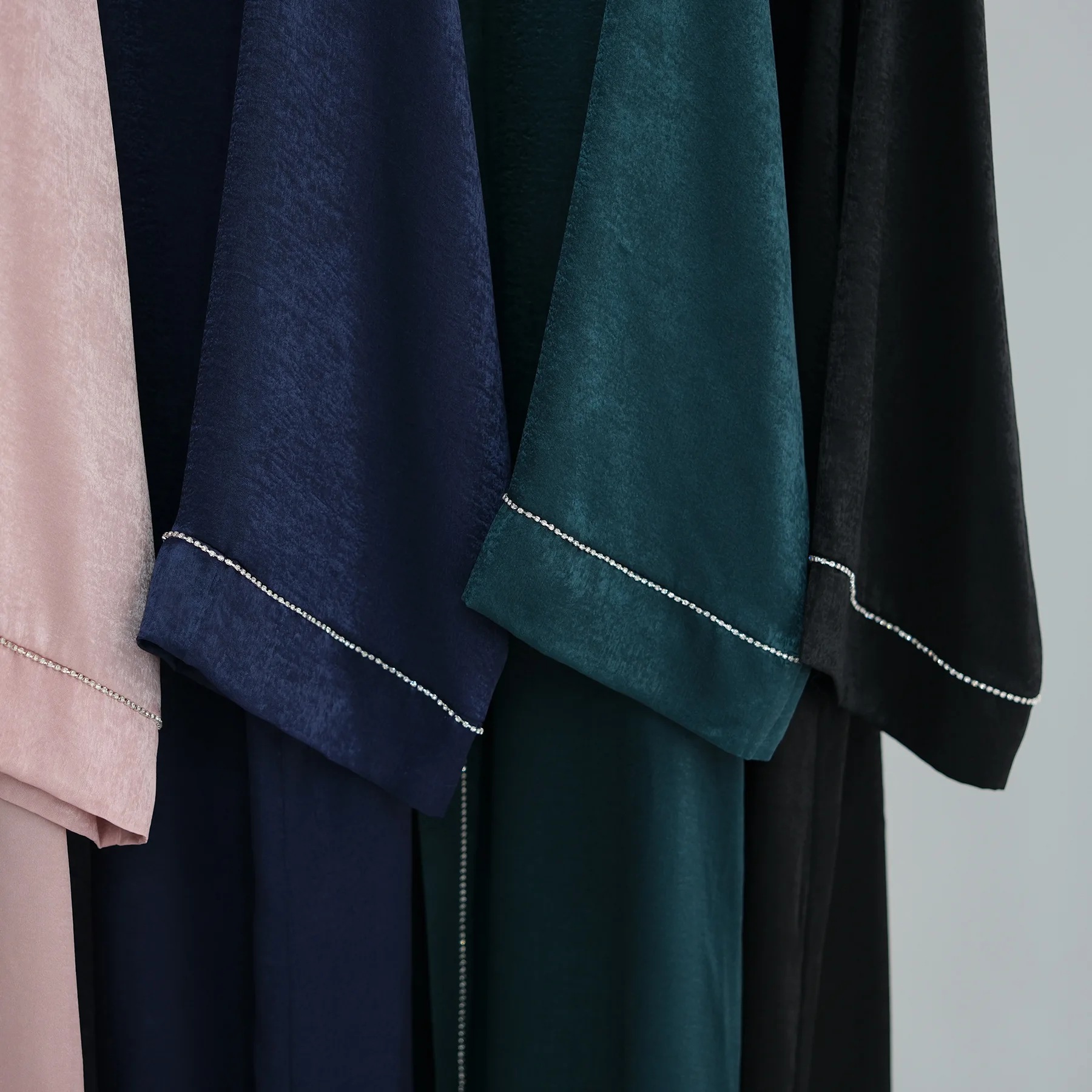 638 Front open abbaya arabic muslim cardigan clothes for women kimono dress of traditional muslim clothing