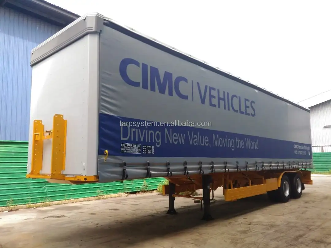 CIMC 13.75 meter curtain side truck body tarp parts curtainside trailer parts