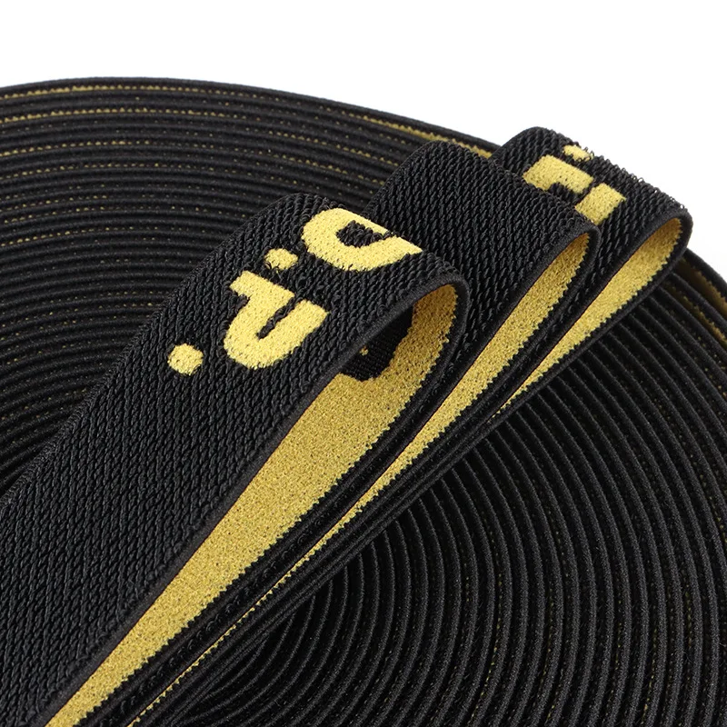 
New jacquard elastic band letter elastic knitting shuttle free black clothing accessories customization 
