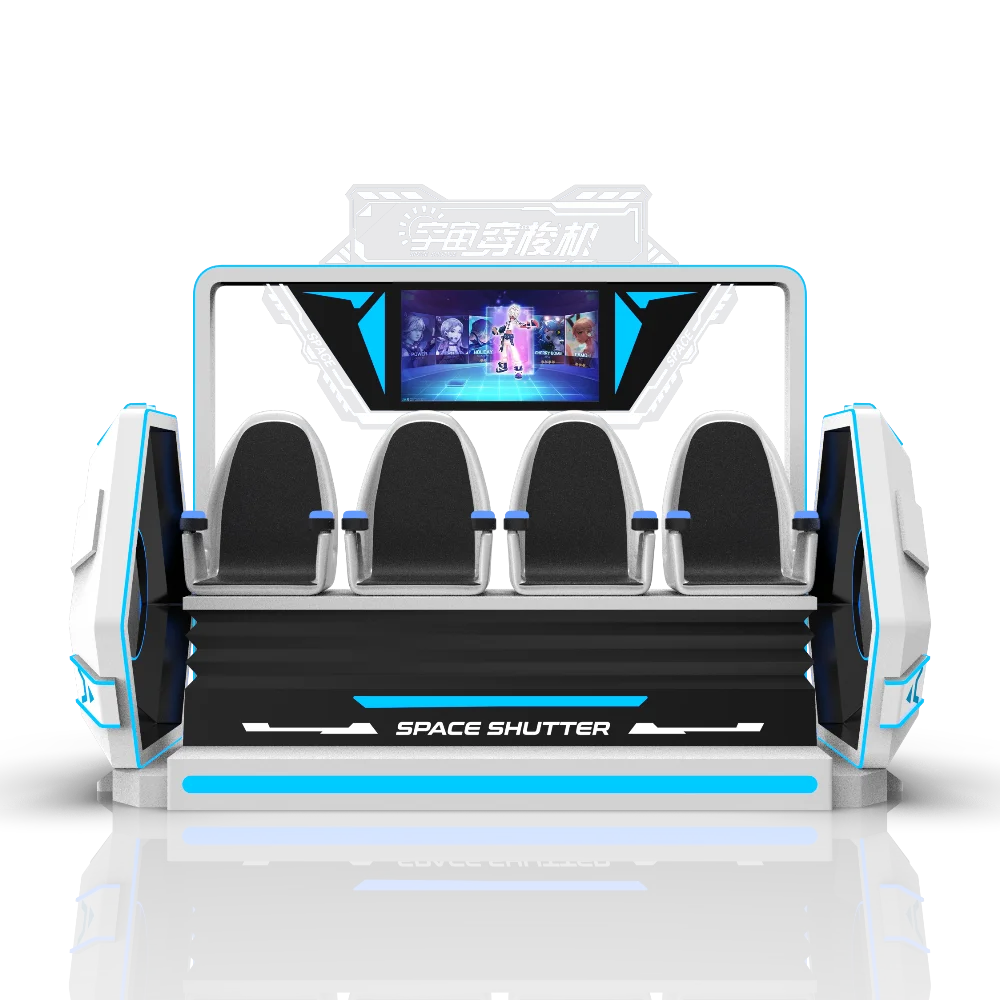 4-Seater 9D VR Cinema Simulator Fiberglass Virtual Reality Chair Game Machine Equipment for Public & Home Use Manufactured China