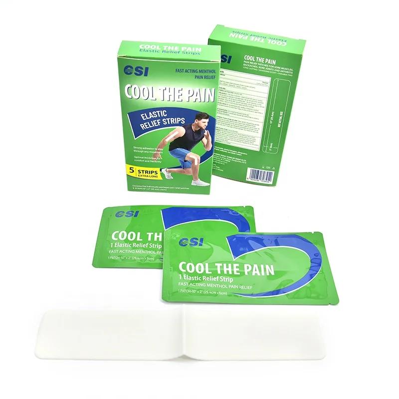 CSI OEM 5% Menthol Active Ingredient Hydrogel Pain Relief Cooling Gel Strips