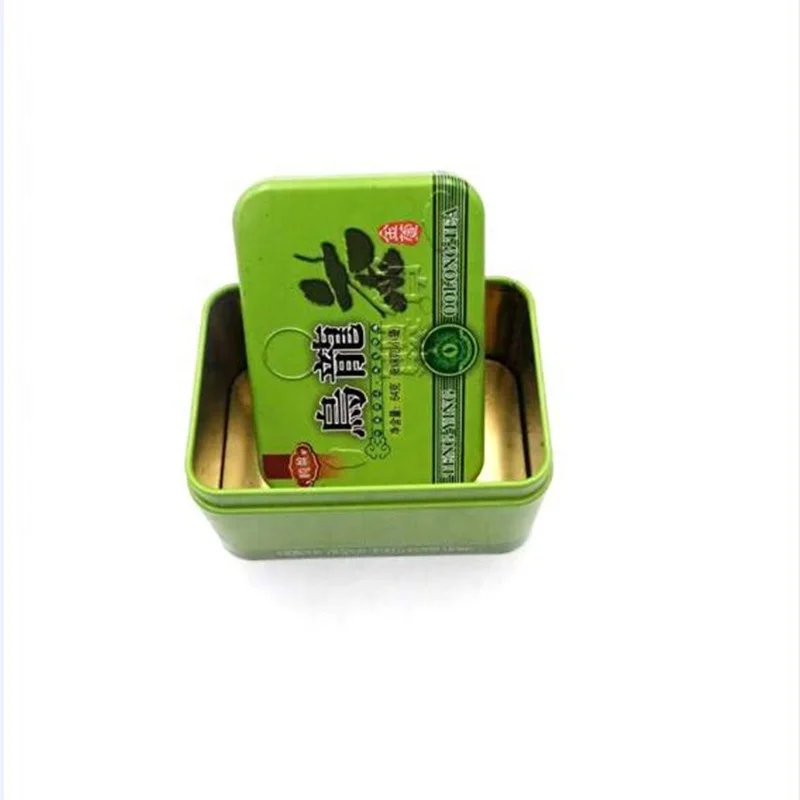 
Custom 100g Square Classic Small Tea Tin Can Loose Leaf Tea Packing Storage Metal Box Canister 