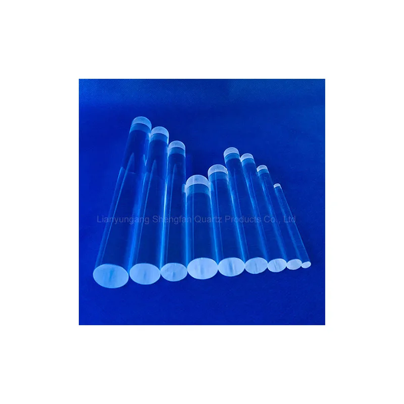 High Purity High Transparent Quartz Glass Rod Custom For Semiconductor Photovoltaic Fiber Optic