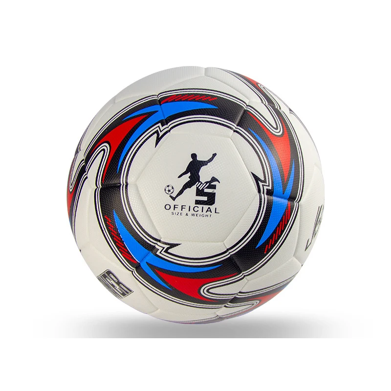 hot sales stock size 5 custom sublimation thermobonded soccer ball thermal football kits heat transfer logo