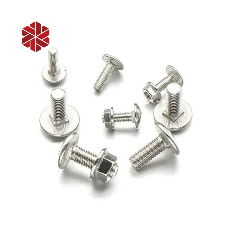 M4 flat head carriages bolt square neck