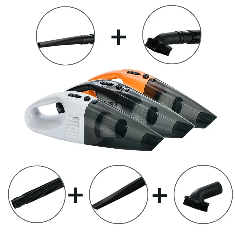 High-Power Portable Handheld Car Vacuum Cleaner Dust Blower 6000pa Suction Super Efficient Plastic Material for Cleaning