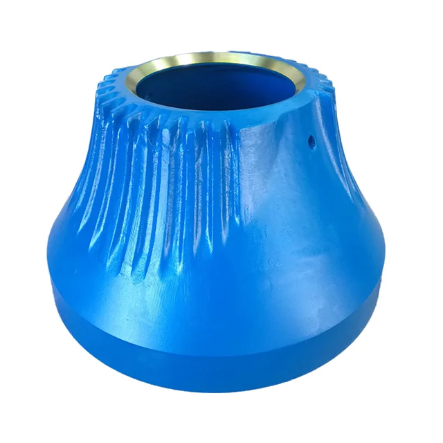 High Manganese Steel Cone Crusher Components New and Used Mantle Liners Bowl Liners for Ore Mining Casting Forging Processing