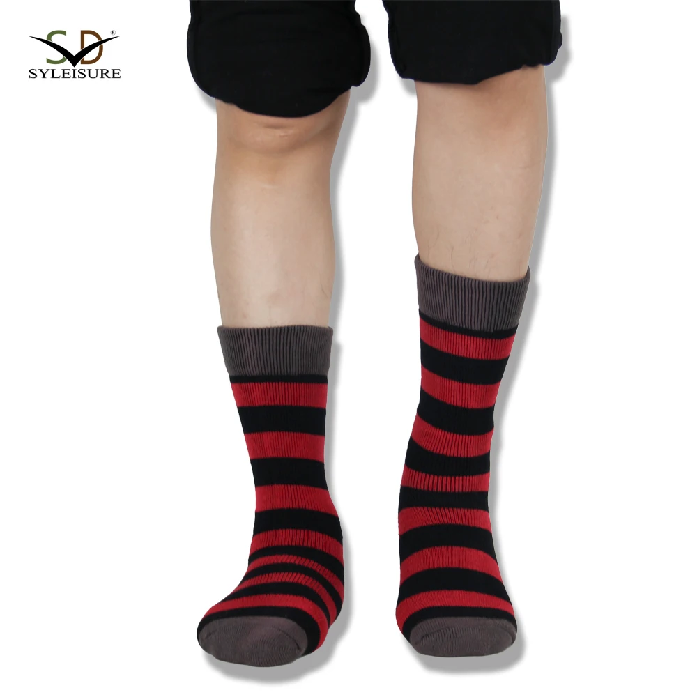 High quality comfortable ladies colored strip teenage trouser socks