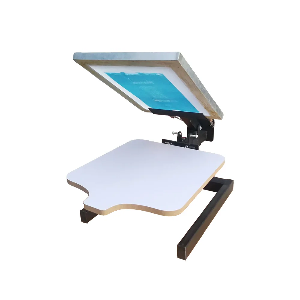 Manual 1 Color 1 Station Silk Screen Printing Machine 1-1 Press DIY T-Shirt Printing for Bulk Wholesale