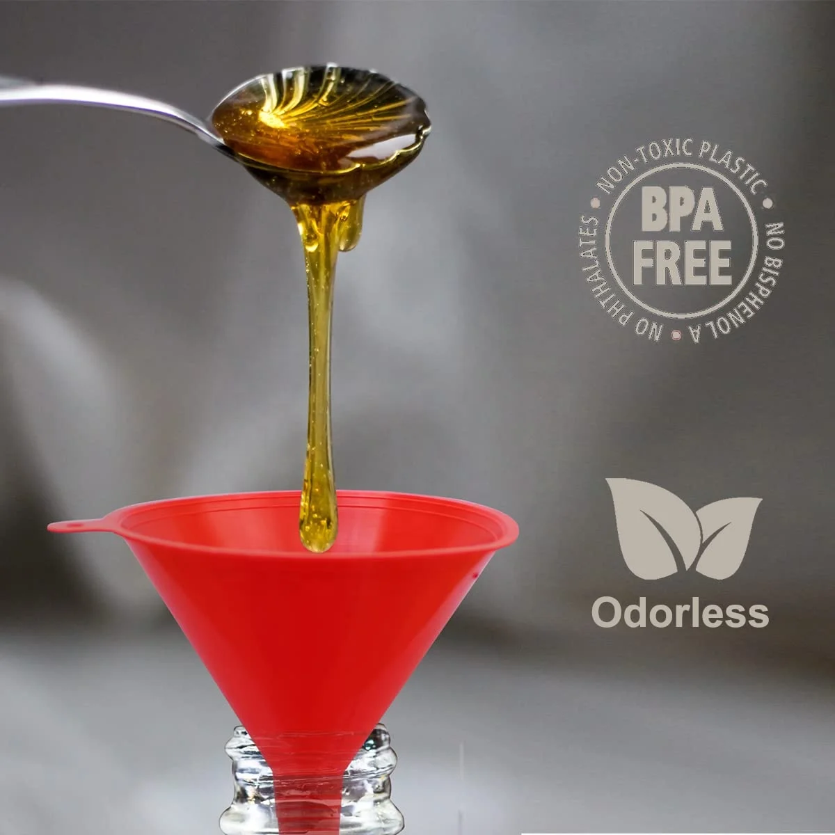 4 упаковки круглых кухонных воронок для разлива бутылок, набор маленьких пластиковых воронок-автомобильная масляная воронка