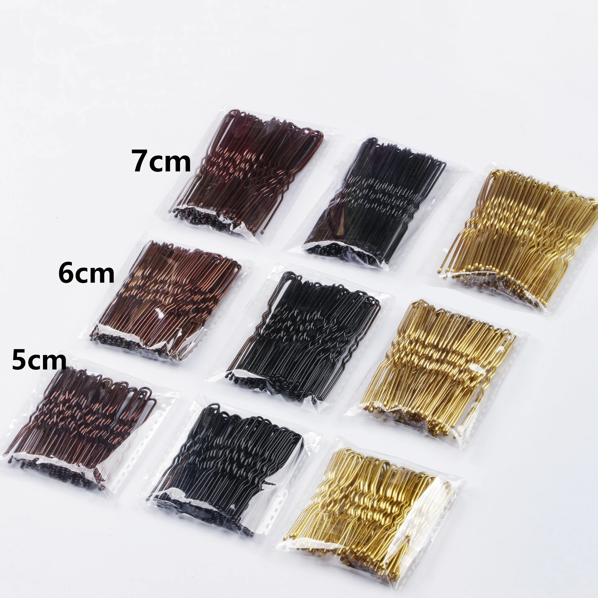 Wholesales hair accessories about Big size metal colorful women fancy u hairpins hair bobby pins for hair sculpt