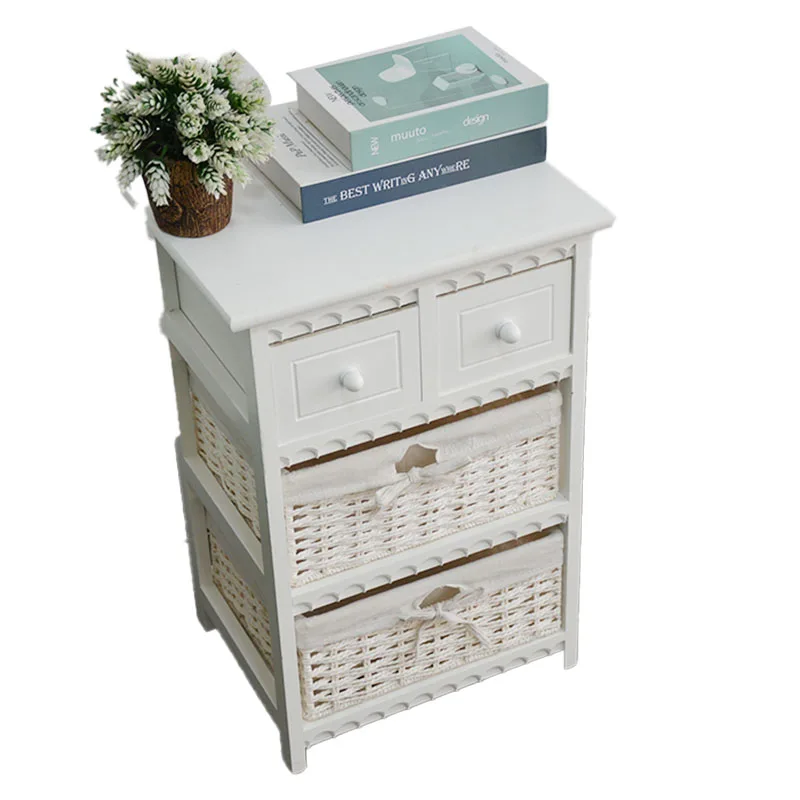 Скандинавский дизайн современный цельно деревянный прикроватный столик современный тумбочка прикроватная приставной стол с 2 ящиками