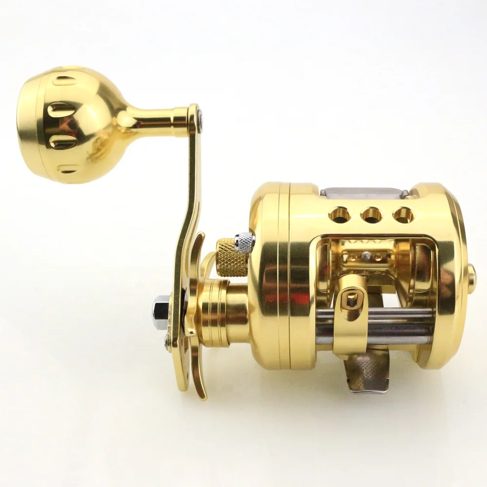 WGS Металлические легкие катушки для медленного заброса приманки 9 шарикоподшипников 5,1: 1 морские катушки для морской приманки для забрасывания морской лодки Троллинговые рыболовные катушки