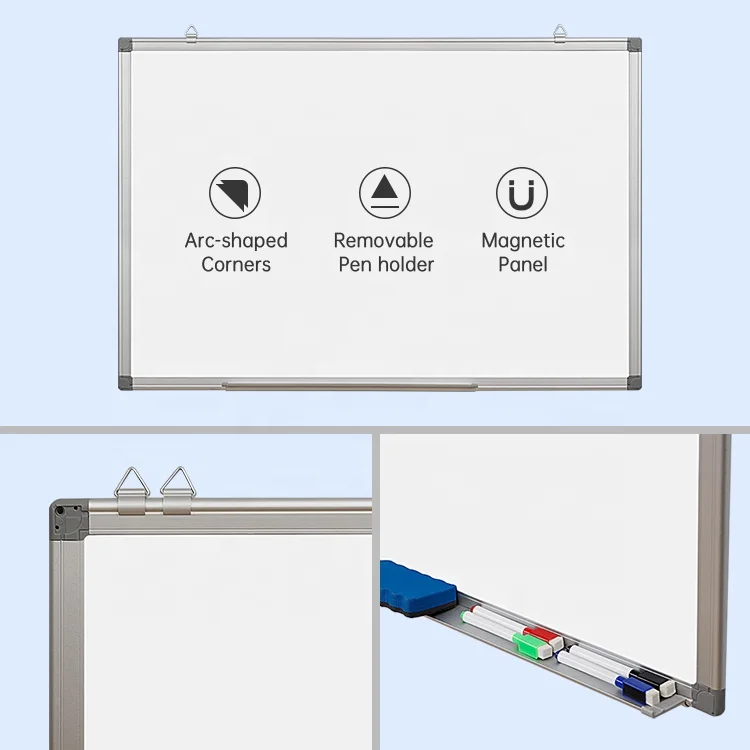Magnetic Whiteboard 48 x 36 inch 120 x 90 cm White Writing Board