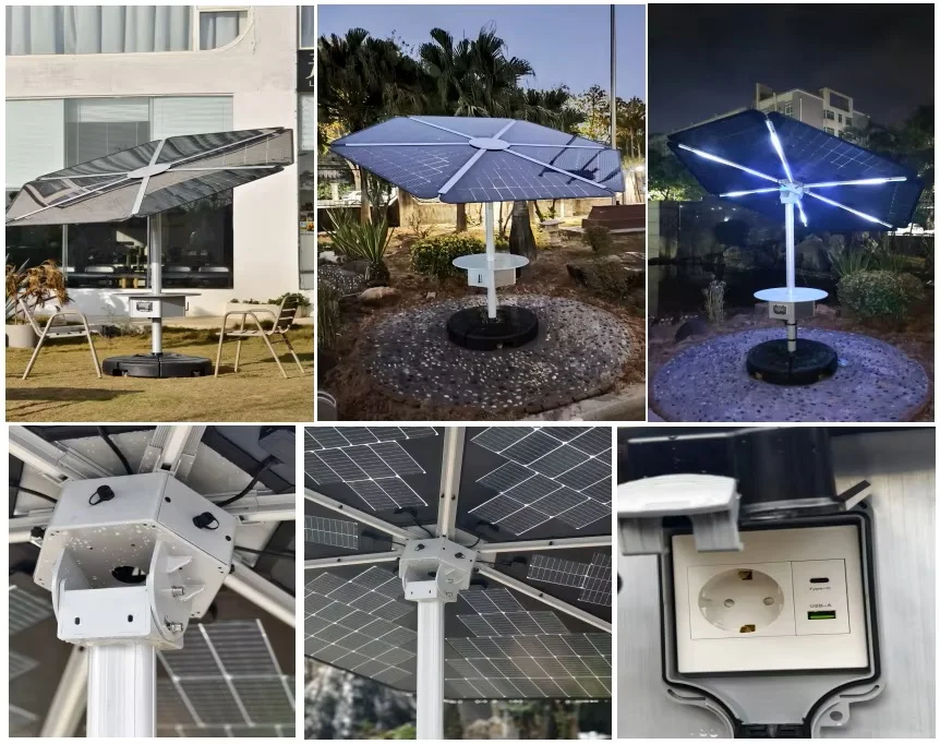 Removable Solar Energy Systems 600W Sunflower Solar Panel Energy Solar Power System  Design 1KW Flower Plants