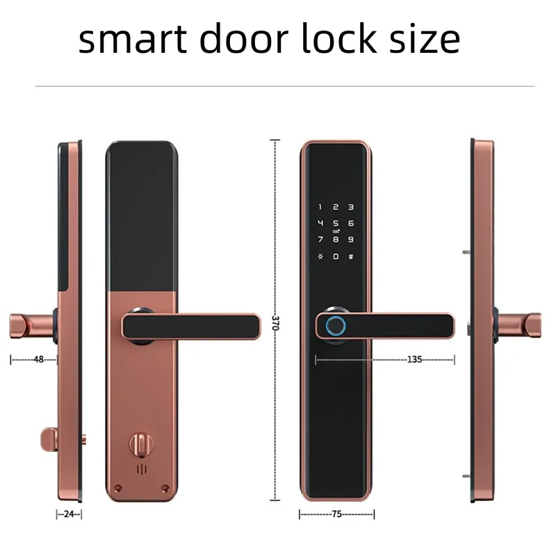 Goking security biometric fingerprint lock tuya keyless entry door rfid access control key card smart hotel home door lock