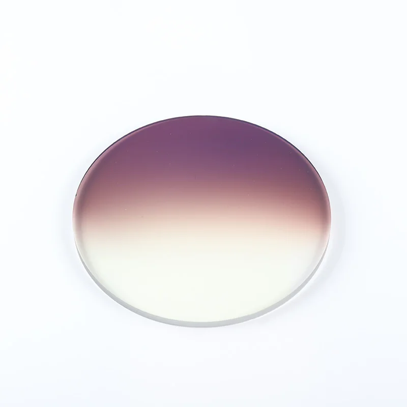 Gradient Resin Lens Grey with HC Coating Lenticular Vision Effect Brown Color