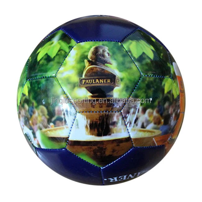 photograph pvc material size 5 soccer ball for promotion and sports