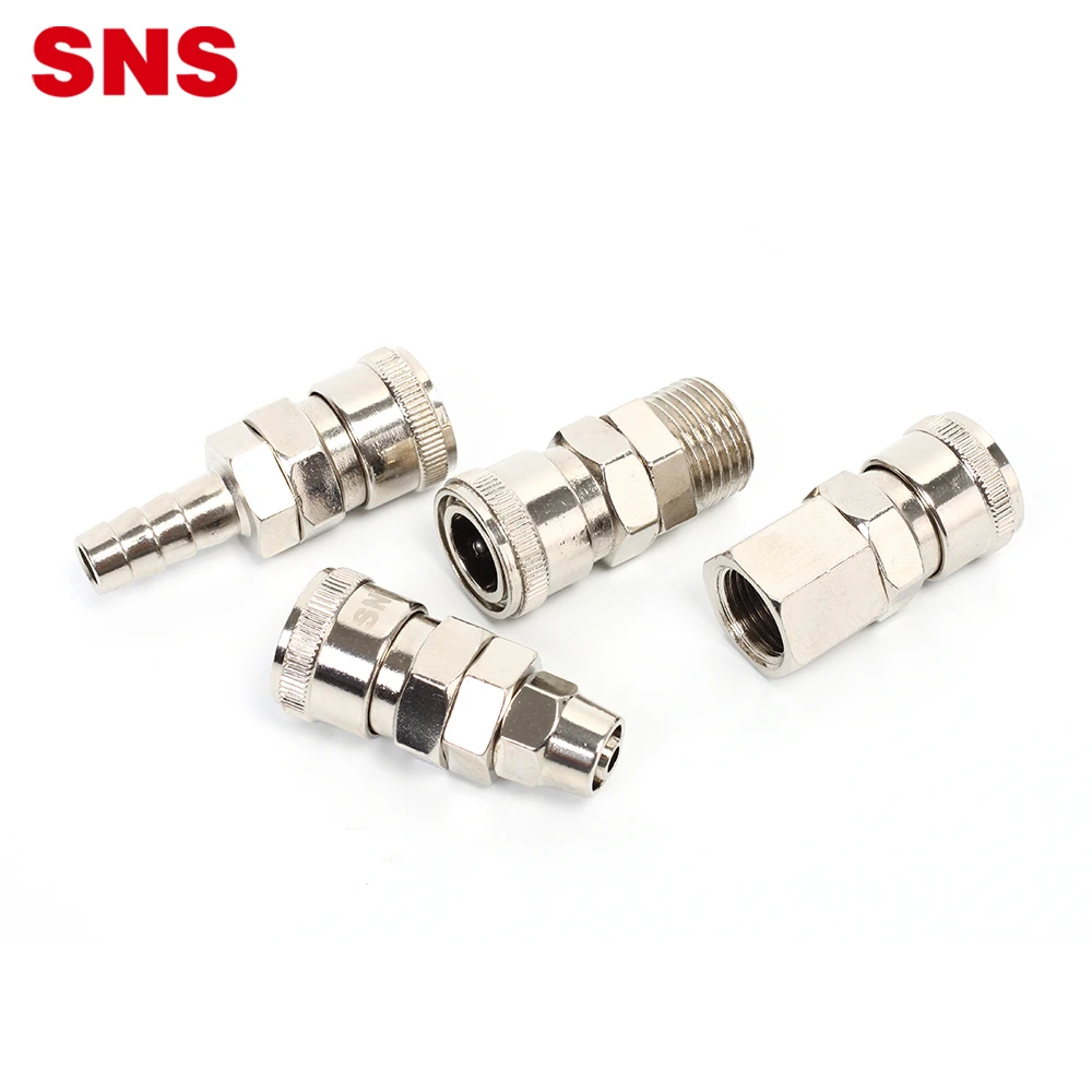 SNS C Series model PH zinc alloy quick pneumatic air coupler straight fitting