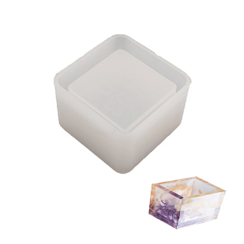 Free Sample Super Markets Fleshy Flower Pot Box  Making Tools Planter Pot Silicone Mold