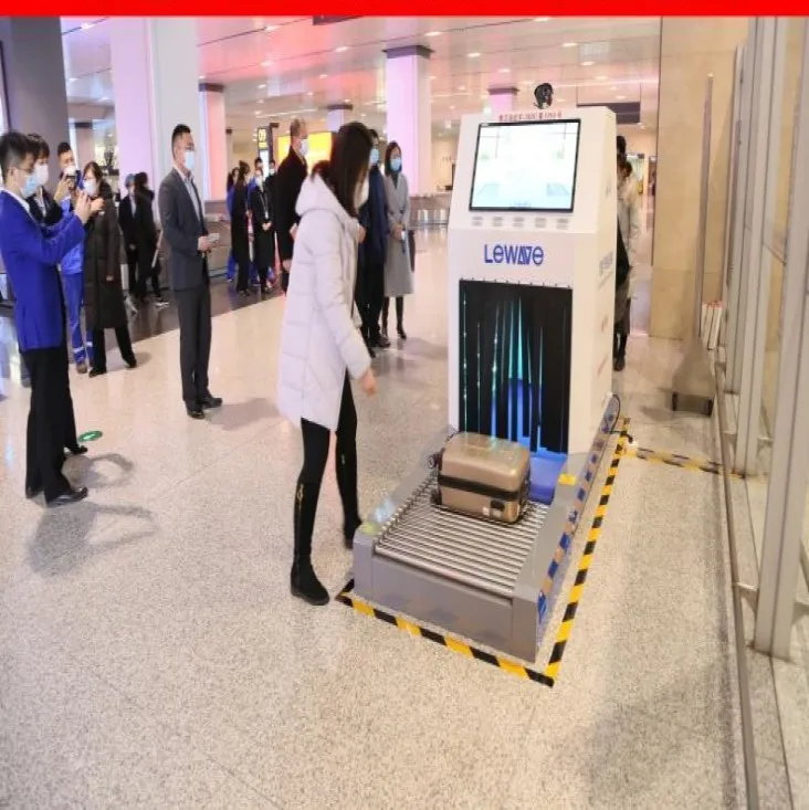 
Red Devil imaging thermometry sterilizer automatic airport use Luggage sterilization machine 