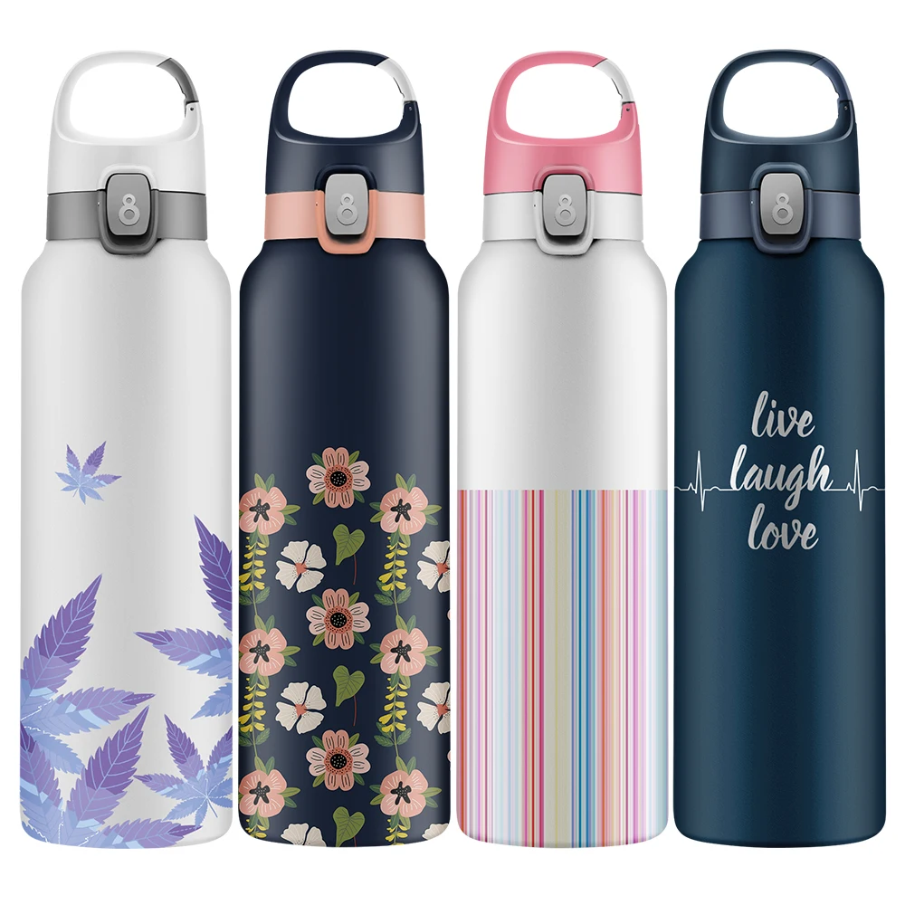 600ml double wall 18/8 stainless steel vacuum flask sport water battle