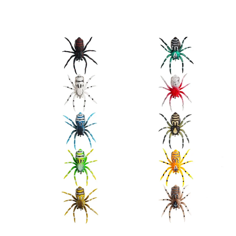 New product 4.7cm 6g silicone spider freshwater sea fishing soft bait