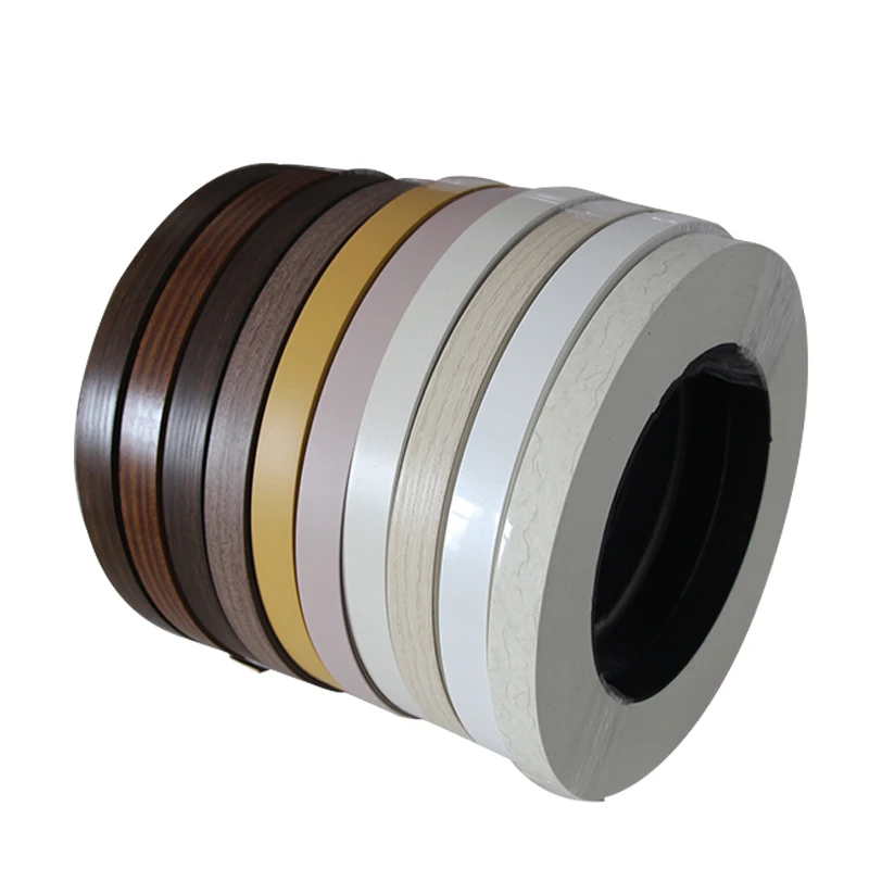 New waterproof 2mm PVC ABS edge trim glossy solid color PVC strip for MDF boards furniture.