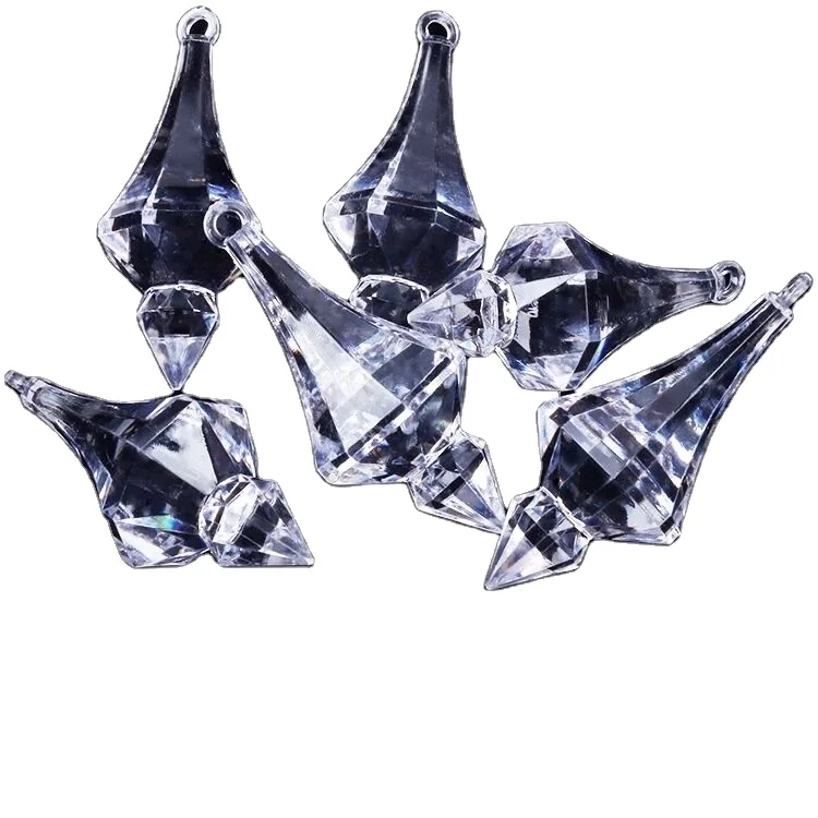 Хрустальная стеклянная акриловая подвеска, прозрачная гирлянда, подвесные бусины для свадебной занавески, украшение для люстры