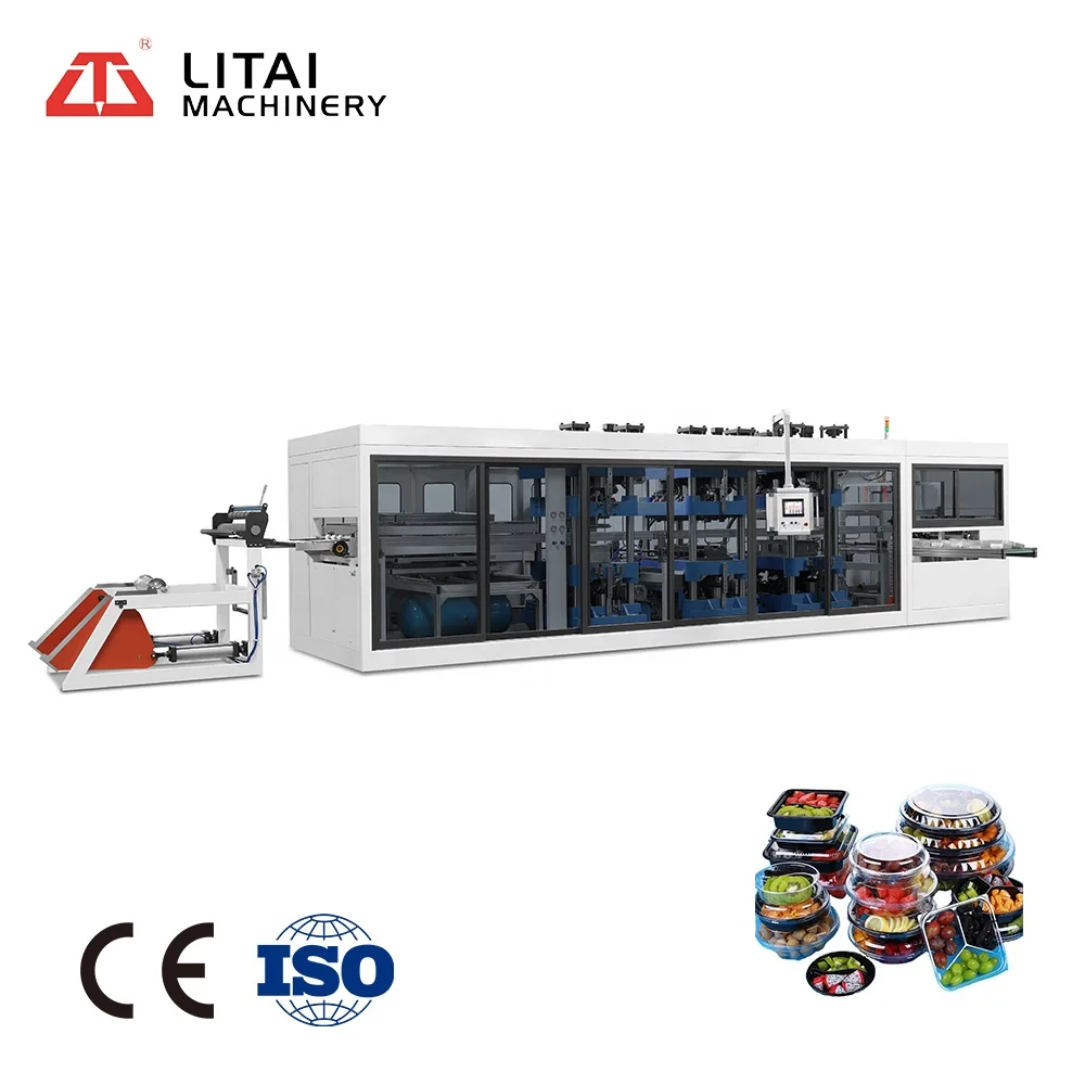 
Disposable Plastic Biodegradable Food Packaging Container Thermoforming Machine 